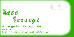 mate versegi business card